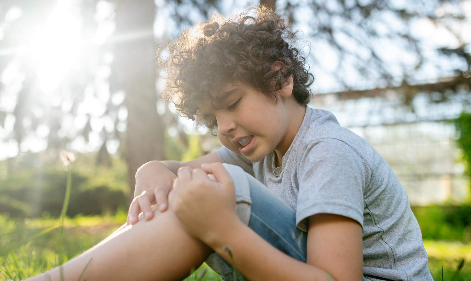 Close view of antiseptic care on skin