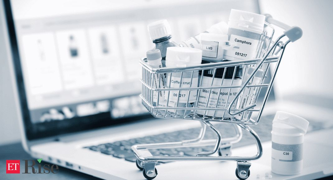 Person shopping for healthcare products online
